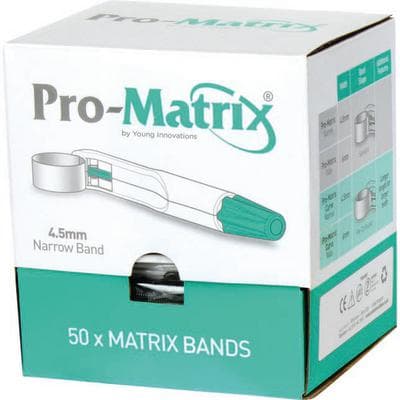 Young Dental Pro-Matrix Single-Use Matrix Bands, Narrow, 4.5 mm, Green, 50/Pk, 19000 thumbnail 22
