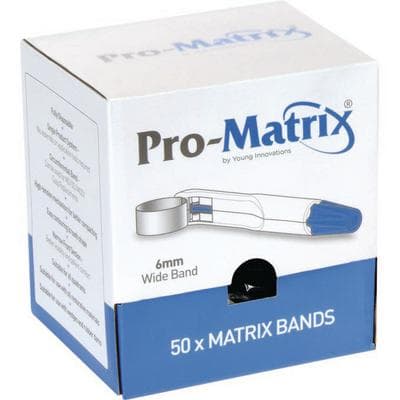 Young Dental Pro-Matrix Single-Use Matrix Bands, Wide, 6 mm, Blue, 50/Pk, 19005 thumbnail 23