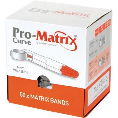 Young Dental Pro-Matrix Curve Contoured Matrix Bands, Wide, 6 mm, Orange, 50/Pk, 19006 thumbnail 22
