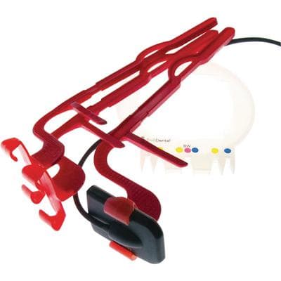 TrollByte Kimera Bio Red 2907 Digital Sensor Holder Kit, Horizontal Bitewing, Red, 3 Holders + 1 Aiming Ring thumbnail 4