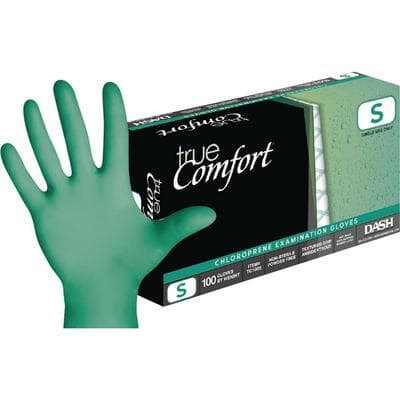 True Comfort Chloroprene Exam Gloves, Powder-Free, Non-Sterile, Small, Green, 100/Bx, TC100S thumbnail 14