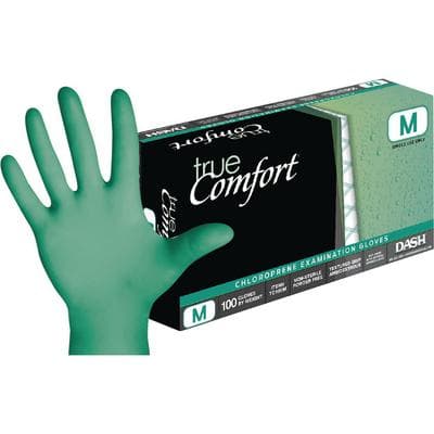 True Comfort Chloroprene Exam Gloves, Powder-Free, Non-Sterile, Medium, Green, 100/Bx, TC100M thumbnail 15