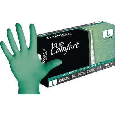 True Comfort Chloroprene Exam Gloves, Powder Free, Non-Sterile, Large, Green, 100/Box, TC100L thumbnail 15