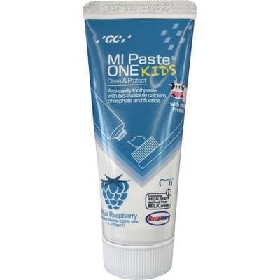 MI Paste ONE Kids Toothpaste, Blue Raspberry, 0.2% Sodium Fluoride with RECALDENT (CPP-ACP), 46 g Tube, 10/Box, 437130 thumbnail 11