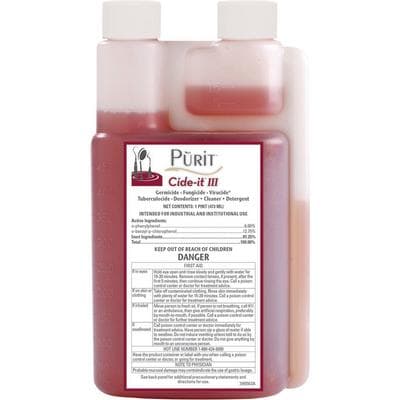 Purit Cide-It III Ultrasonic Cleaning & Presoak Solution, 16 oz Bottle, PI016A thumbnail 9