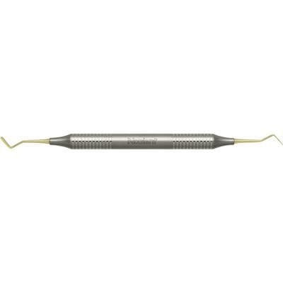 Nordent Composite Placement Instrument, #40T, Double Paddle, Titanium Nitride Coated, DuraLite Round Handle, Stainless Steel, Double End, REPFI40T thumbnail 11