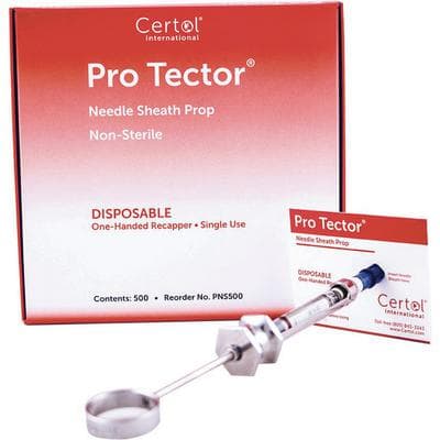 ProTector Needle Sheath Prop, Disposable One-Handed Needle Recapping Device, 2.5" x 3.25", 500/Pk, PNS500 thumbnail 11