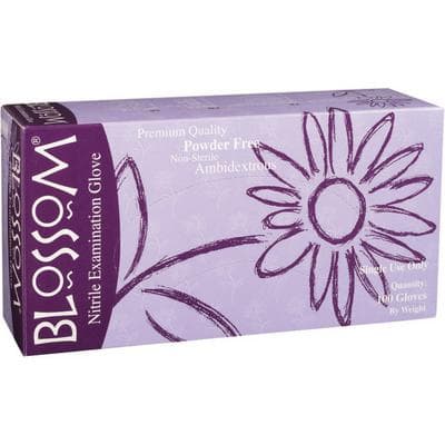 Blossom® Nitrile Exam Gloves, Powder Free, Latex Free, Teal, Small, 100/Box, BM 45226-N-PF thumbnail 12