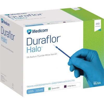 Duraflor Halo 5% Sodium Fluoride White Varnish, Wild Berry, 0.5 mL Unit Dose, 250/Box, 1015-WB250 thumbnail 12