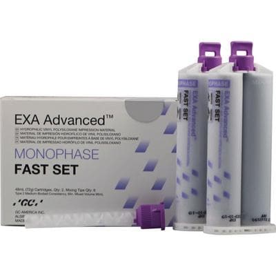 EXA Advanced VPS Impression Material, Monophase, Fast Set, 48 mL Cartridge Refill with Mixing Tips, 2/Pack, 137112 thumbnail 7
