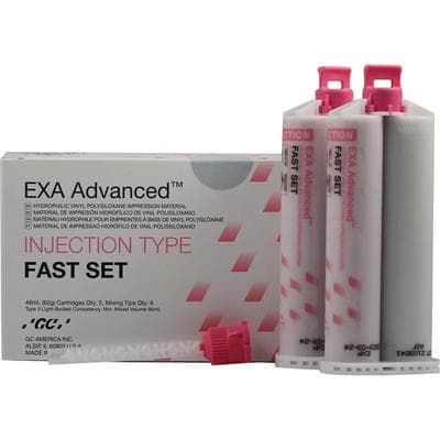 EXA Advanced VPS Injection Fast Set Impression Material, 48 mL Cartridges, 2/Pack with 6 Mixing Tips, 137113 thumbnail 12