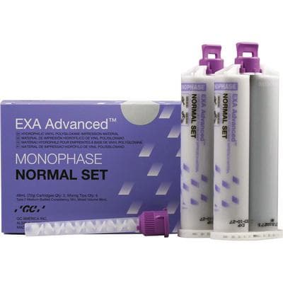 GC America EXA Advanced VPS Monophase Impression Material, Normal Set, 48 mL Cartridges, Purple, 2/Pack with 6 Mixing Tips, 137118 thumbnail 12