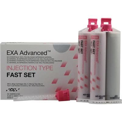 GC America EXA Advanced VPS Injection Fast-Set Impression Material, 48 mL Cartridges, 8/Pk, 138113 thumbnail 13