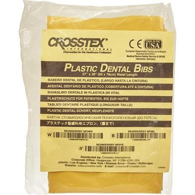 Crosstex Patient Barrier Apron, Plastic, Waist Length, 27" x 30", White, NP3WH thumbnail 17
