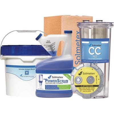 Solmetex Hg5 (Legacy) Amalgam Separator Compliance Kit, Includes Collection Container HG5-002CR, 1.25 gal PWS Amalgam Bucket PWS-AB-1 & 64 oz PowerScrub Vacuum Line Cleaner PCS-VLCB, HG5-CK thumbnail 4