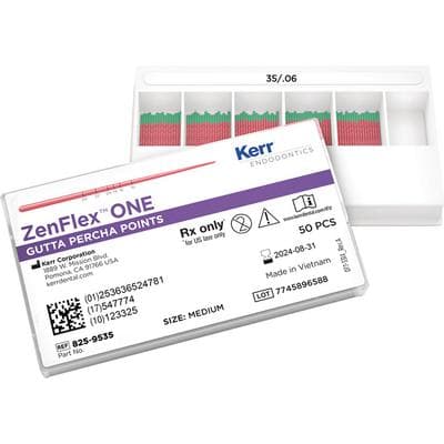 Kerr ZenFlex ONE Gutta Percha Points, Medium, Size 35/.06 Taper, Green, 50/Pk, 825-9535 thumbnail 9