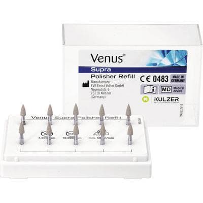 Venus Supra High-Gloss Composite Polisher Refill, Flame, Grey, 10/Pk thumbnail 4