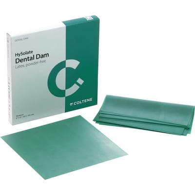 HySolate Latex Dental Dam, Green, Extra Heavy, 6" x 6", 36/Pack, 60034421 thumbnail 9