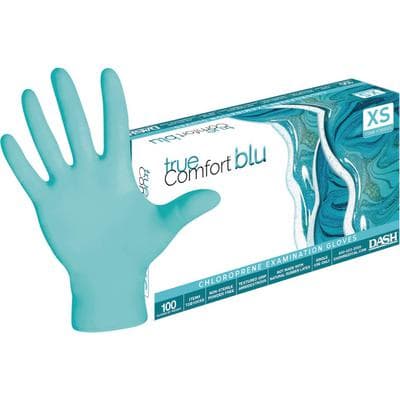 True Comfort Blu Polychloroprene Exam Gloves, Powder Free, Latex Free, Non-Sterile, Small, Ocean Blue, 100/Box, TCB100S thumbnail 12