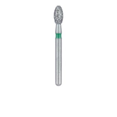 Meisinger Multi-Use Diamond Bur, FG, Football/Egg, #833G-023, 2.3 mm Head, 4.2 mm Working Length, Coarse, Green, 5/Pk, 833G-023-FG thumbnail 14