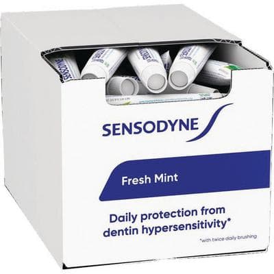 Sensodyne Fresh Mint Sensitivity Toothpaste, 0.8 oz Tube, 50/Case, 60000000135856 thumbnail 4