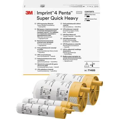 3M Imprint 4 Penta Super Quick Heavy Body VPS Impression Material Refill, 2 x 300 mL Base + 2 x 60 mL Catalyst, 71485 thumbnail 15