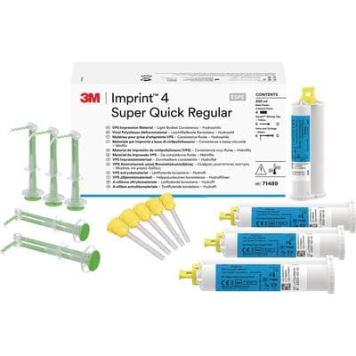 3M Imprint 4 Super Quick Regular Body VPS Impression Material Refill, 50 ml Cartridges, Blue, 4/Pk, 71489 thumbnail 16