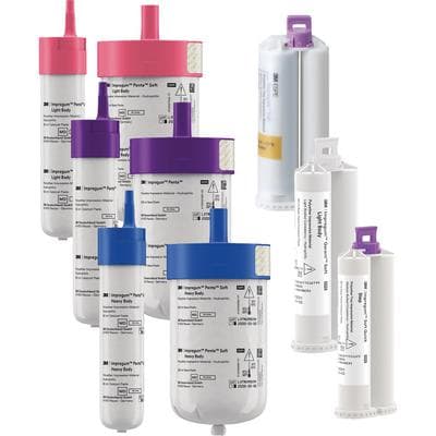 3M Impregum Soft Garant Polyether Impression Material Tray Intro Kit, Medium & Light Body, 50 mL Cartridges, 31786 thumbnail 11