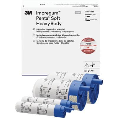 3M Impregum Penta Soft Heavy Body Polyether Impression Material Refill Kit, Dark Purple, Mint, 2-Pack, 31741 thumbnail 10