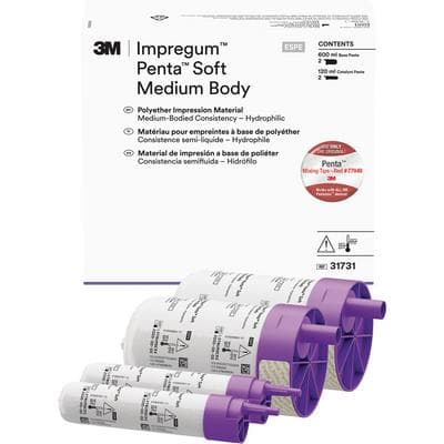 3M Impregum Penta Soft Medium Body Polyether Impression Material Refill, Medium Purple, 2-Pack, 31731 thumbnail 10