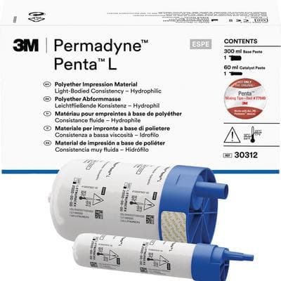 3M Permadyne Penta L Polyether Impression Material Refill, Light Body, Blue, 300 mL Base + 60 mL Catalyst, 30312 thumbnail 12
