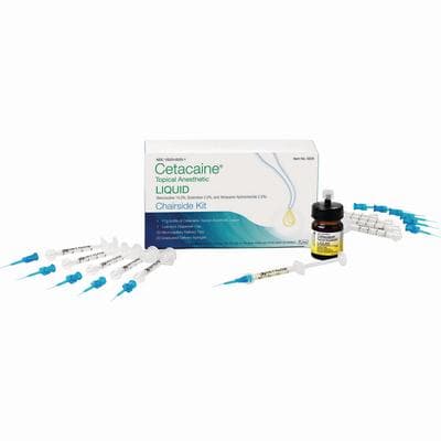 Cetacaine Topical Anesthetic Liquid Chairside Kit, 11g Bottle with 20 Delivery Syringes and 20 Microcapillary Tips, Banana Flavor, 0225 thumbnail 12