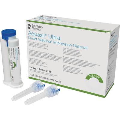 Aquasil Ultra Smart Wetting Impression Material, Heavy Body, Regular Set, 50 ml Cartridges, Light Green/Mint, 4/Pk, 678775 thumbnail 15