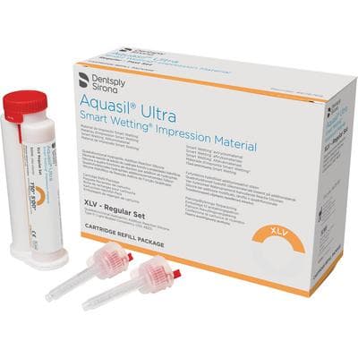 Aquasil Ultra Smart Wetting Impression Material, Xtra Light Body (XLV), Regular Set, 50 ml Cartridges, Mint/Orange, 4/Pk, 678768 thumbnail 15
