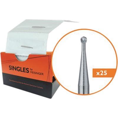 Meisinger Singles Sterile Carbide Bur, US #4 Round, RA (Right Angle), 1.4 mm Head, 25/Pk, HM1-014-RA thumbnail 7