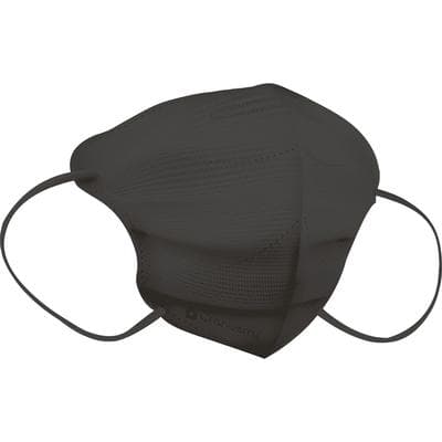 Cranberry 360 4-Ply Earloop Face Mask, ASTM Level 3, Anti-Fog, Latex-Free, Black, Regular, 40/Box, Q2863K thumbnail 7