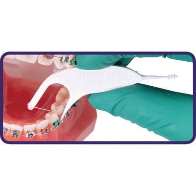 Platypus Orthodontic Flossers, No Threader Required, with Interdental Pick, 30/Bag, T130 thumbnail 20