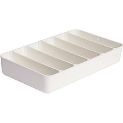 Zirc Drawer Organizer, White, 11.5" x 6.6" x 2", 1 Large/2 Medium/4 Small Dividers, 20Z210A thumbnail 7
