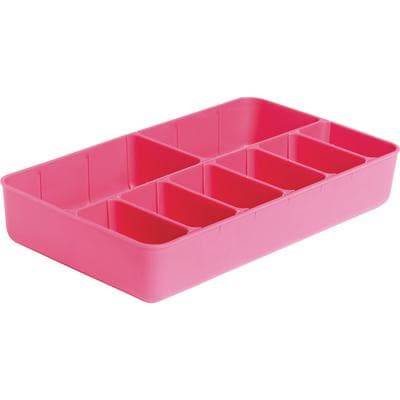 Zirc Drawer Organizer, Neon Pink, 11.5" x 6.6" x 2", 20Z210S thumbnail 7