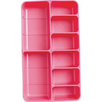 Zirc Drawer Organizer, Neon Pink, 11.5" x 6.6" x 2", 20Z210S thumbnail 8