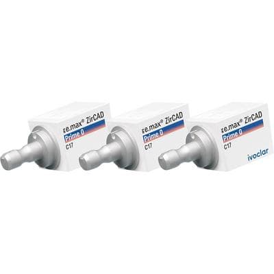IPS e.max ZirCAD Prime CAD/CAM Zirconia Block, Size C17, Shade 0, 3/Pkg thumbnail 5