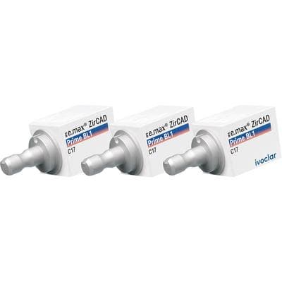 IPS e.max ZirCAD Prime CAD/CAM Milling Block, Size C17, Shade BL1, 3/Box thumbnail 7