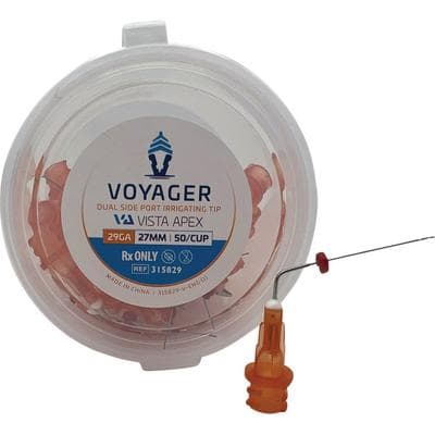 Vista Apex VIP Tip (Voyager Irrigating Precision Tip), Dual Side Port, 29 Gauge, 27mm, Orange, 50/Pack, 315829 thumbnail 7
