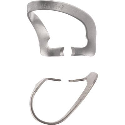 Hu-Friedy #106R Rubber Dam Clamp, Wingless, Satin Steel, Anterior, 1/Pk thumbnail 6