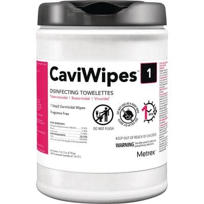 CaviWipes1™ Surface Disinfectant Towelette Wipes, Large, 6" x 6.75", 160/Canister, 13-5100 thumbnail 6