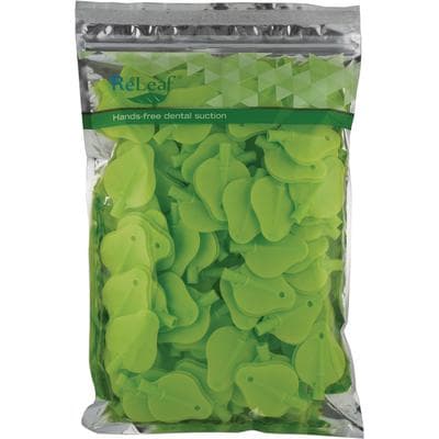 ReLeaf High Volume Evacuator (HVE) System Refill Leaves, Latex-Free & BPA-Free, Green, Universal Adult, 100/Pk, RLF10040 thumbnail 11
