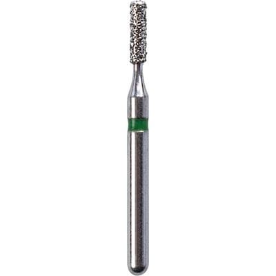 SimpliCut Single-Use Sterile Diamond Bur, Cylinder Rounded Shoulder, Coarse Grit, Friction Grip, 25/Pkg, C835KR-012-D thumbnail 6