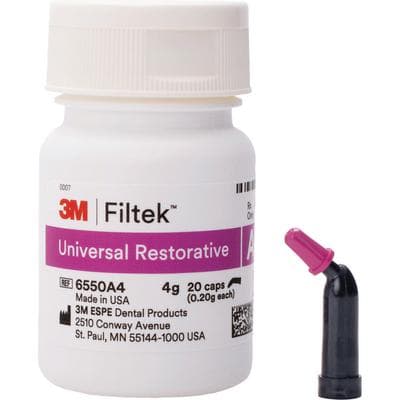 3M Filtek Universal Restorative Capsules, Shade A4, 0.2 g, 20/Pk, 6550A4 thumbnail 12