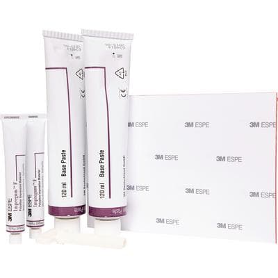 3M Impregum F Polyether Impression Material, Medium Body, Hand Mix, Double Pack, 2 x 120 mL Base Tubes, 2 x 15 mL Catalyst Tubes, 1 Mixing Pad, 31712 thumbnail 19
