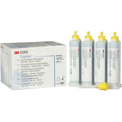 3M Express VPS Impression Material, Light Body, Regular Set, Green, Refill Pack, 4 x 50ml Cartridges with 20 Mixing Tips, 7302 thumbnail 14